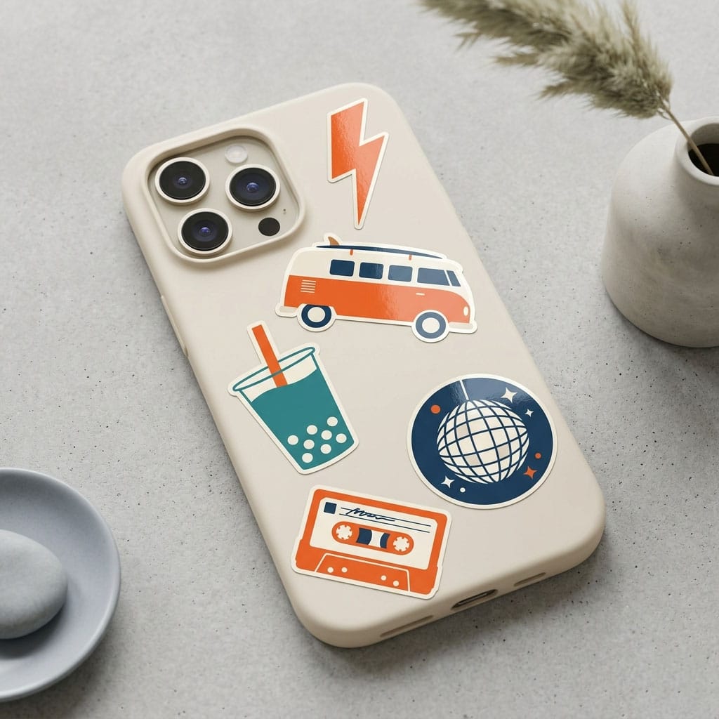 Custom Stickers Phone Case Retro Y2k Aesthetic CTOvV7UWzr